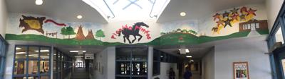 Mural in Picotte Elementary